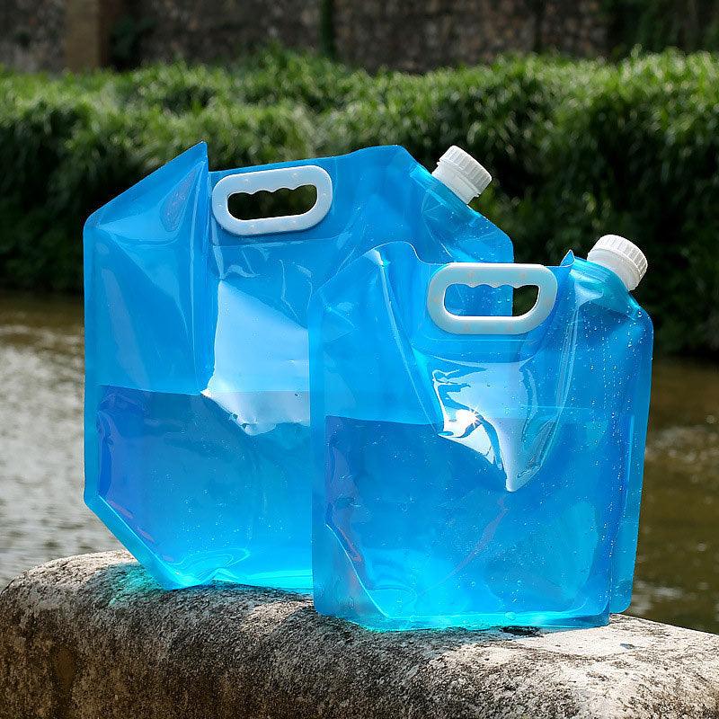 PVC Outdoor Camping Hiking Foldable Portable Water Bags Container - Homes Carts