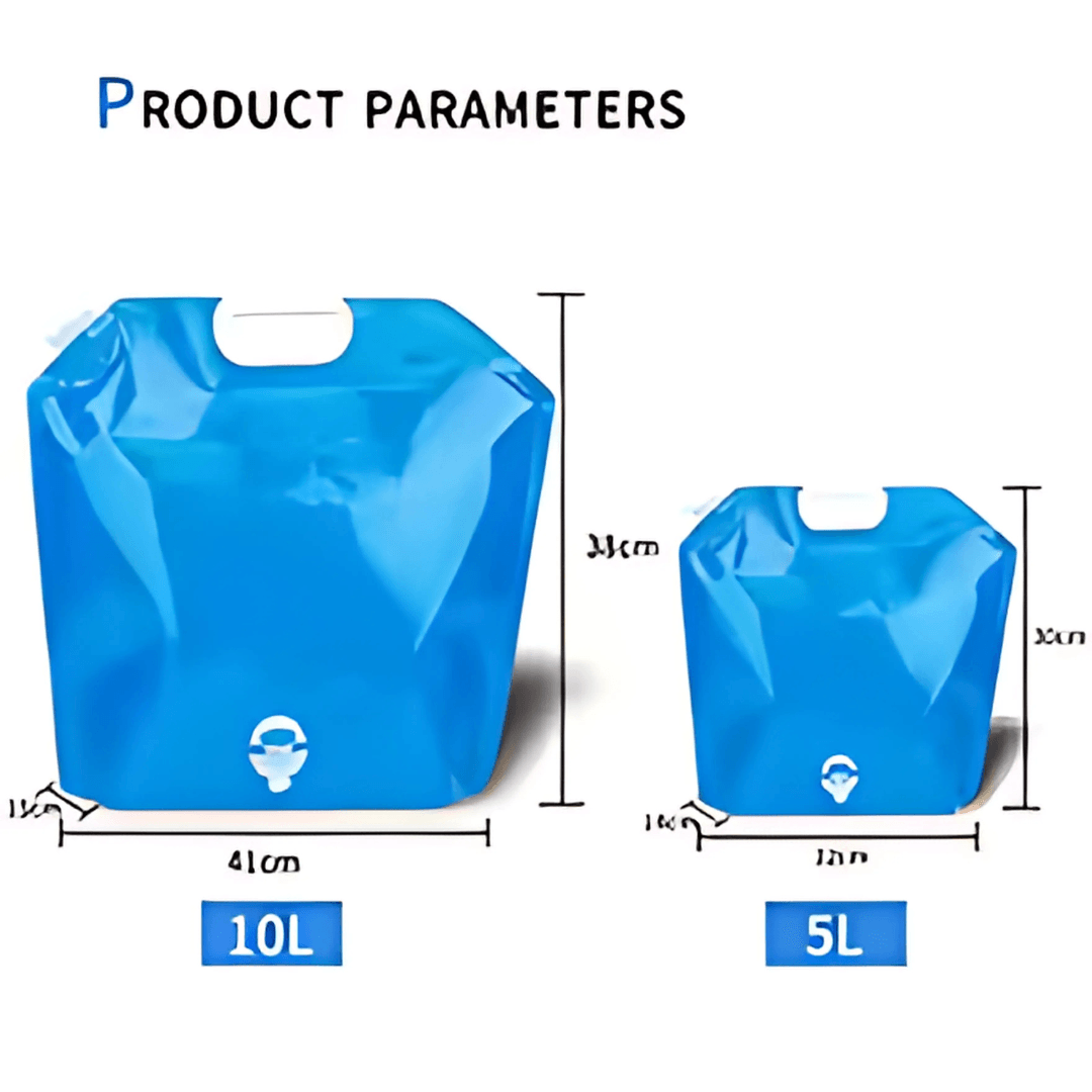PVC Outdoor Camping Hiking Foldable Portable Water Bags Container - Homes Carts