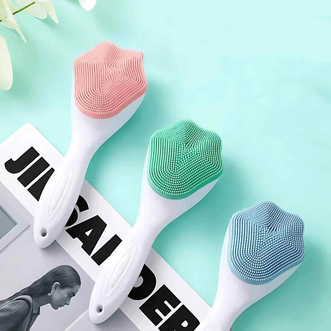 Handheld Silicone Face Scrubber Exfoliator - Homes Carts