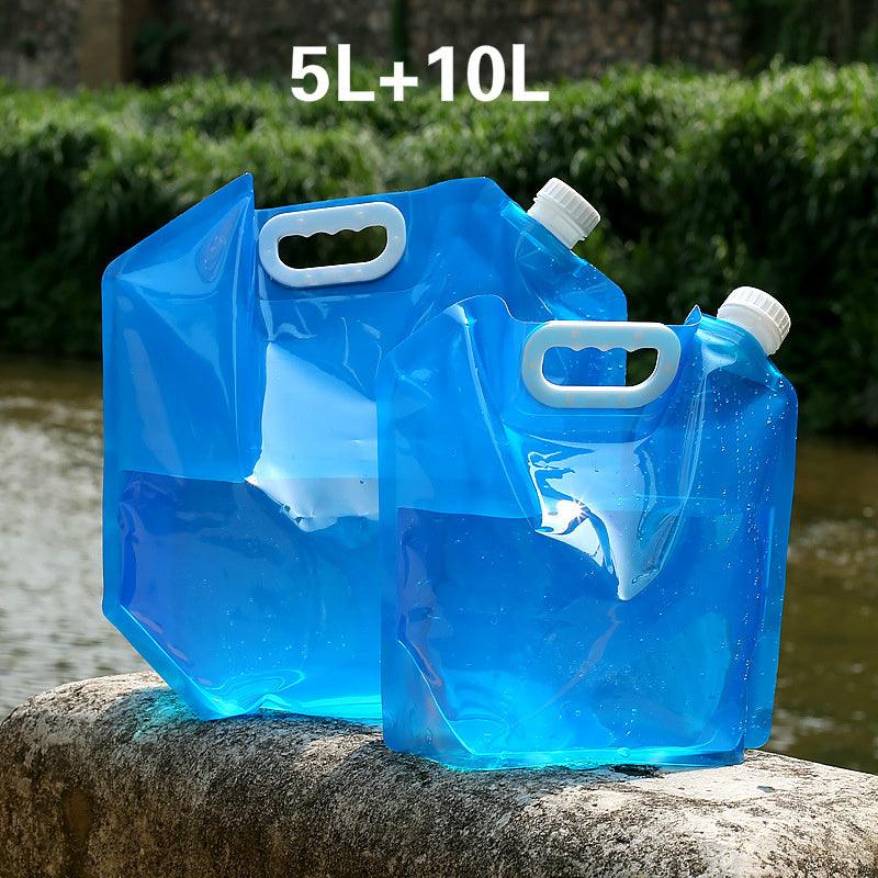 PVC Outdoor Camping Hiking Foldable Portable Water Bags Container - Homes Carts