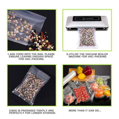 Vacuum Sealer Bags Precut Food Storage Saver Heat Seal Cryovac BPA-Free